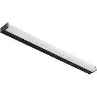 LINDBY Aplique LED para baño Ulisan de , 89 cm, negro, angular