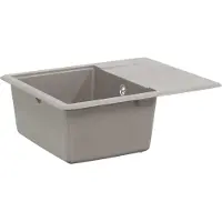 Syfax Lavabo 80% Cuarzo y 20% Resina 560 x 460 mm Gris