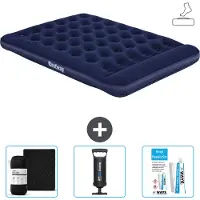 Bestway Colchón inflable - Para 2 personas - 152 x 203 x 28 cm - Azul - Incluye accesorios