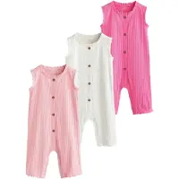 Next Pijama entero/body rosa / magenta / blanco