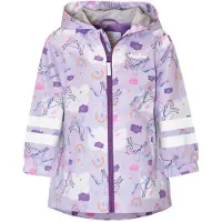 Playshoes Chaqueta de montaña 'EINHORN' azul oscuro / lila / lavanda / blanco