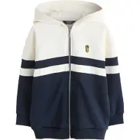 Next Sudadera con cremallera navy / blanco
