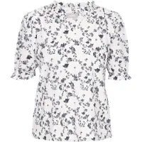 Usha Blusa negro / blanco