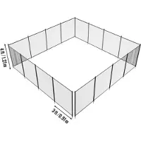 Vevor Valla para piscina de 4 x 48 pies. Vallas removibles para piscinas integradas, para uso en exteriores