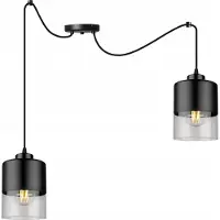 Light11 HOME Lámpara colgante moderna con estructura de vidrio y filamentos