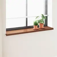 Syfax Umbral de Ventana Madera Marrón 140 x 35 x 4,5 cm PVC