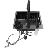 StarTech.com Fregadero de cocina - Un solo seno - Acero inoxidable - Con grifo - 1 orificio - Para montaje