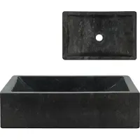 Syfax Lavabo de mármol con brillo 45x30x12 cm