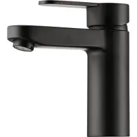 NABER Conjunto de grifería KARDON 2 para baño en color mate, con sistema de desagüe con varillas / Grifo para lavabo / Grifería para baño