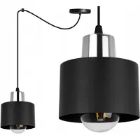 Light11 HOME Lámpara colgante moderna, color negro, con tecnología LED