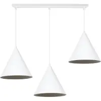 Light11 HOME Lámpara colgante SOHO, blanca, de 3 luces, 25 cm, casquillo E27