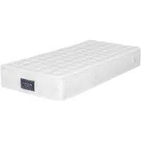 Sweiko Colchón de 90x200 cm, con núcleo de fibra ultrafina y relleno de espuma fría, 7 zonas, nivel de firmeza H3, 25 cm de altura - Blanco