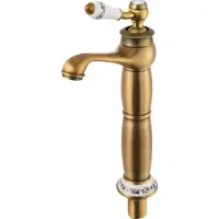 OEM Grifería de baño dorada, diseño vintage, fácil instalación, color dorado