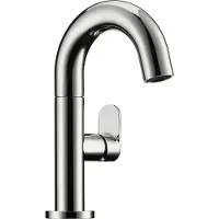 NABER Grifo monomando Sottile 1 para baño, acabado cromado, con caño fijo / Grifo para lavabo / Alta presión