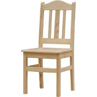 Koma Tools Silla de comedor, pino macizo, natural barnizado, altura 96 cm