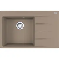 Franke Fregadero empotrable Maris, modelo CNG 611-78 A, de fragranito, con mando giratorio de acero inoxidable, a partir de 50 cm. Referencia: 114.0685.105.