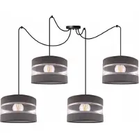 Light11 HOME Lámpara colgante, candelabro, lámpara con forma de araña, pantalla de lámpara, para niños