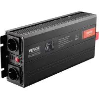 Vevor Inversor de potencia de onda sinusoidal pura de 3000W, de corriente continua 12V a corriente alterna 230V, con pantalla LCD, control remoto y CE