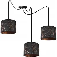 Light11 HOME Lámpara colgante para techo, pantalla con diseño de telaraña, cobre