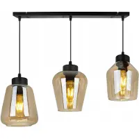 Light11 HOME Lámpara colgante moderna y elegante con pantalla de vidrio