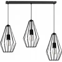 Light11 HOME Lámpara colgante Diamond LOFT, fabricada en alambre negro