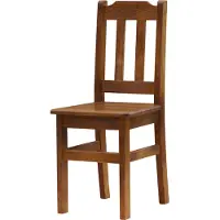 Koma Tools Silla de comedor, pino macizo, tono roble, altura 90 cm