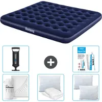 Bestway Colchón inflable – para 2 personas – 183 x 203 x 22 cm – Azul – Incluye accesorios