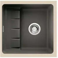 Sonstiges NABER 1091022: Fregadero de encimera PickUP U, con sistema de montaje giratorio de alta calidad, a partir de una anchura de mueble de 600 mm, de cerámica, color pizarra