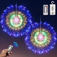 Lapalife Guirnalda de luces con 200 LEDs, diseño de estrella, 8 modos de iluminación, resistente al agua, ideal para interiores, jardines, decoración navideña, colorida