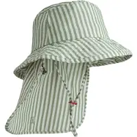 Liewood - Kid's Damona Seersucker Sun Hat - Sombrero size 45-48 cm - 6-9 Months, gris