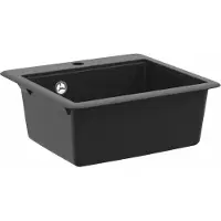 Syfax Lavabo 80% Cuarzo y 20% Resina 470 x 440 mm Negro