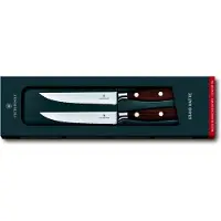 Victorinox Grand Maître Steak Knife Set 7.7240.2W, juego de cuchillos de 2 piezas, Maple, Wavy, 12 cm
