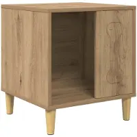 vidaXL - Caseta para perros, artesanía, roble, 44 x 42 x 49 cm, material de madera