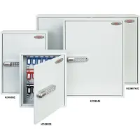 Phoenix Armario para llaves KC0601E - 42 ganchos, gris claro, cerradura electrónica