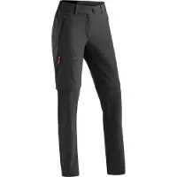 Maier Sports - Women's Nata Zip Loop - Pantalones desmontables size 21 - Short, negro