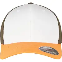 Flexfit Gorra caqui / naranja / blanco