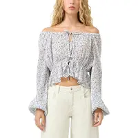 QS -qs Blouses Offwhite Talla: 42 | Manga Larga Outlet | Mujer | Blanco