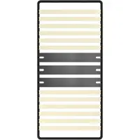 DEWINNER - Somier de láminas de madera 90x190 cm | 15 láminas de madera de haya natural | Marco reforzado de color | Ergonómico | Compatible con colchones de muelles ensacados | (0 patas)