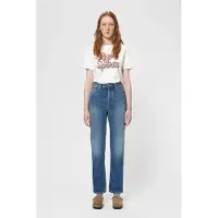 Nudie jeans Lofty Lo Indigo Illusion Mid Blue Talla: W26L36 | Vaqueros Rectos Outlet | Mujer | Azul