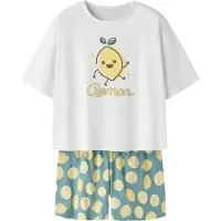 Name it Pijama marrón oscuro / amarillo / jade / blanco