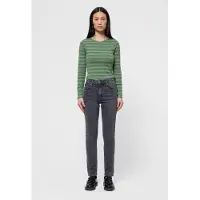 Nudie jeans Mellow Mae Lava Grey Talla: W32L30 | Vaqueros Rectos Outlet | Mujer | Gris