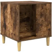 vidaXL Caseta para perros, roble ahumado, 44 x 42 x 49 cm, material de madera