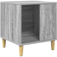 vidaXL Caseta para perros Sonoma, gris, 44 x 42 x 49 cm, material de madera