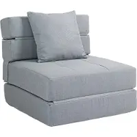 Fortuna Sillón reclinable Lai, 2 en 1, con función de cama, soporta hasta 100 kg, ideal como cama extra para el salón o el dormitorio