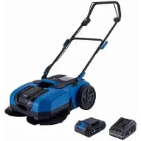 Scheppach Aspiradora inalámbrica C-S610-X de 20V IXES, con un ancho de 610 mm, depósito de 20 litros, 2 cepillos, batería de 2Ah y cargador de 2.4A