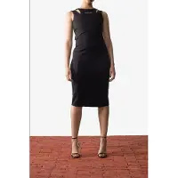 Daily Paper Masara Dress Black Talla: XS | Vestidos Midi Outlet | Mujer | Negro
