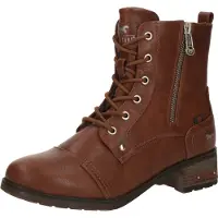 Mustang Botines con cordones cognac
