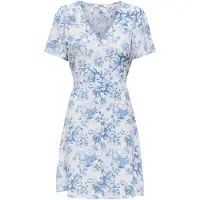 ONLY Vestido 'ONLLuca' azul / blanco