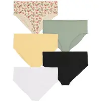 Zizzi Braga 'Lilje' beige / amarillo / verde pastel / rosa pastel / negro / blanco
