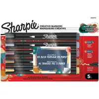 Sharpie Rotulador De Punta De Bala De Tonos Cálidos Acrílico Creativo De 5 Blisters (2223314)
